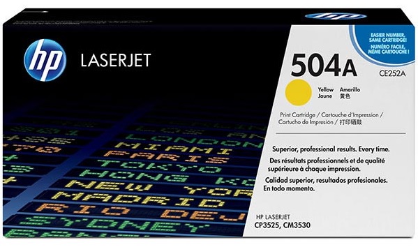 Original HP 504A (CE252A) Color LJet CM3530 MFP/CP3525 Print Cartridge - Yellow