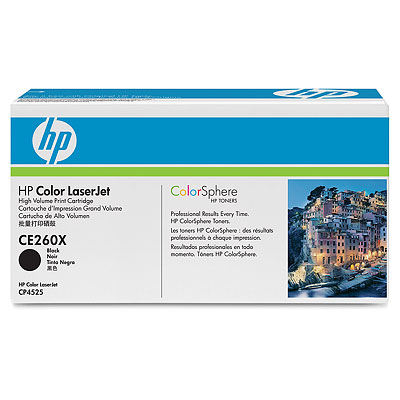 Original HP 649X Color Laserjet CP4525 High Yield Print Cartridge - Black