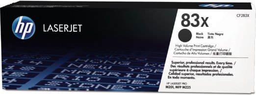 Original HP (83X) LJ Pro M205DW/MFP 225DN/DW High Yield Toner Cartridge