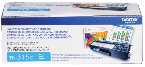 Original Brother (TN315C) High Yield Toner Cartridge - Cyan