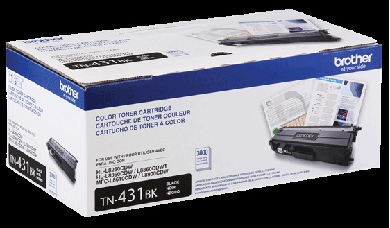 Original Brother TN-431 Standard Yield Toner Cartridge - Black