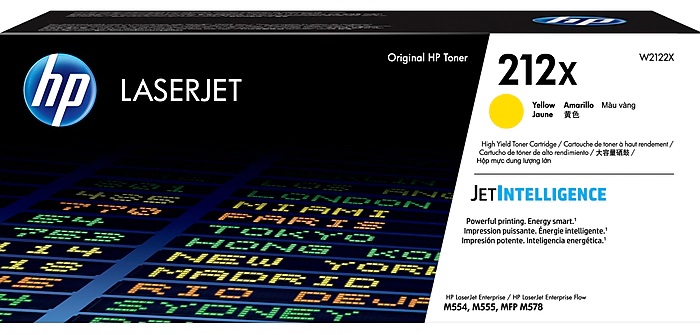 Original HP (212X) CLJ M554/M555 High Yield Toner Cartridge - Yellow