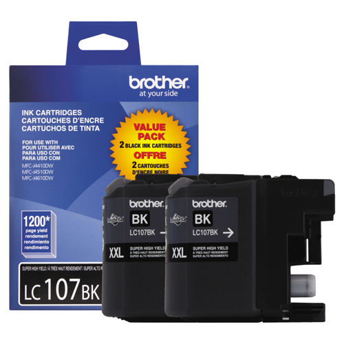 Original Brother (LC107BK) Super HY Ink Cartridge - Black