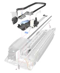 Original HP Designjet 110 Ink Delivery RIDS Assembly - Please call for availability & updated pricing!