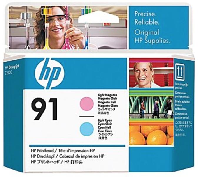 Original (HP 91) HP Designjet Z6100 Light Magenta/Light Cyan Printhead