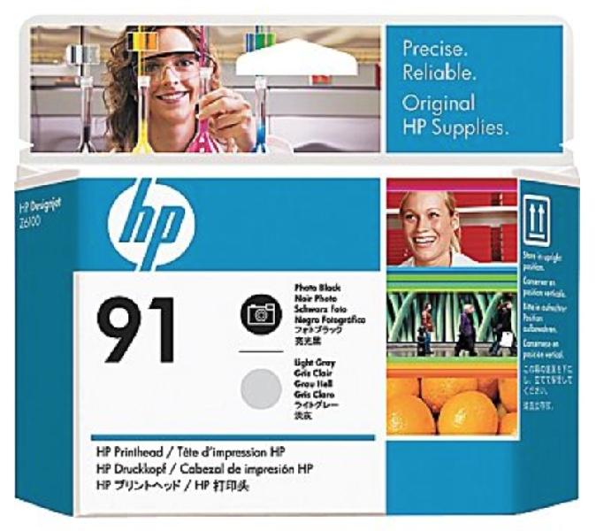 Original (HP 91) HP Designjet Z6100 Photo Black/Light Gray Printhead 