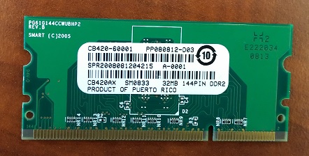 Compatible HP LJ M2727/M351/M375/M475/P2014/P2015/P3005 SDRAM DIMM Memory - 32MB