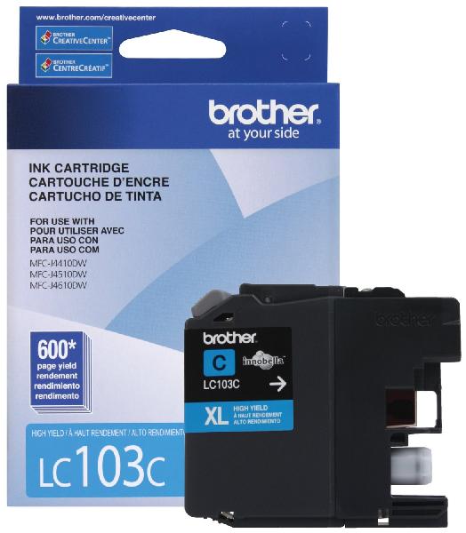 Original Brother (LC103C) HY Ink Cartridge - Cyan