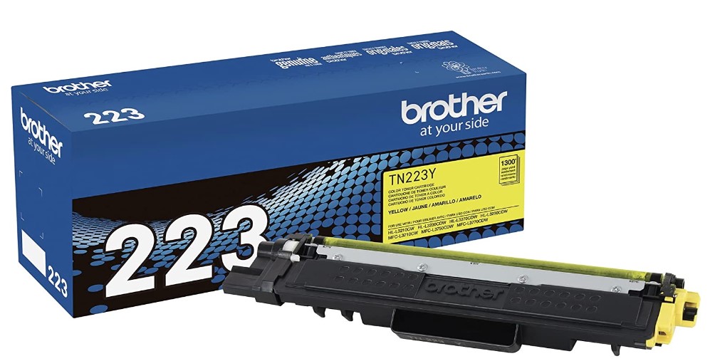 Original Brother TN223Y Standard Yield Toner Cartridge - Yellow